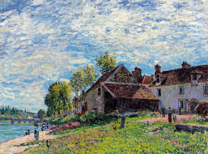  阿尔弗莱德·西斯莱 Alfred Sisley——卢万河畔的风光 (9)